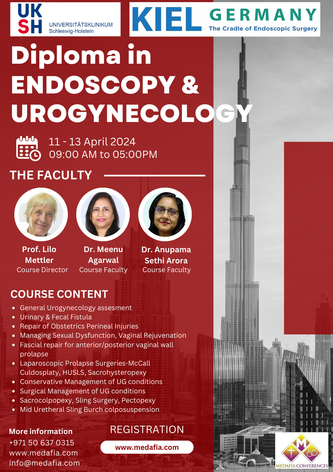 Diploma in Endoscopy and Urogynecology by UKSH Medafia Medical Training and Certificate Courses