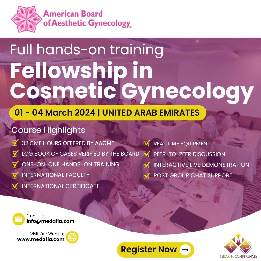 Fellowship in cosmetic gynecology in dubai, uae