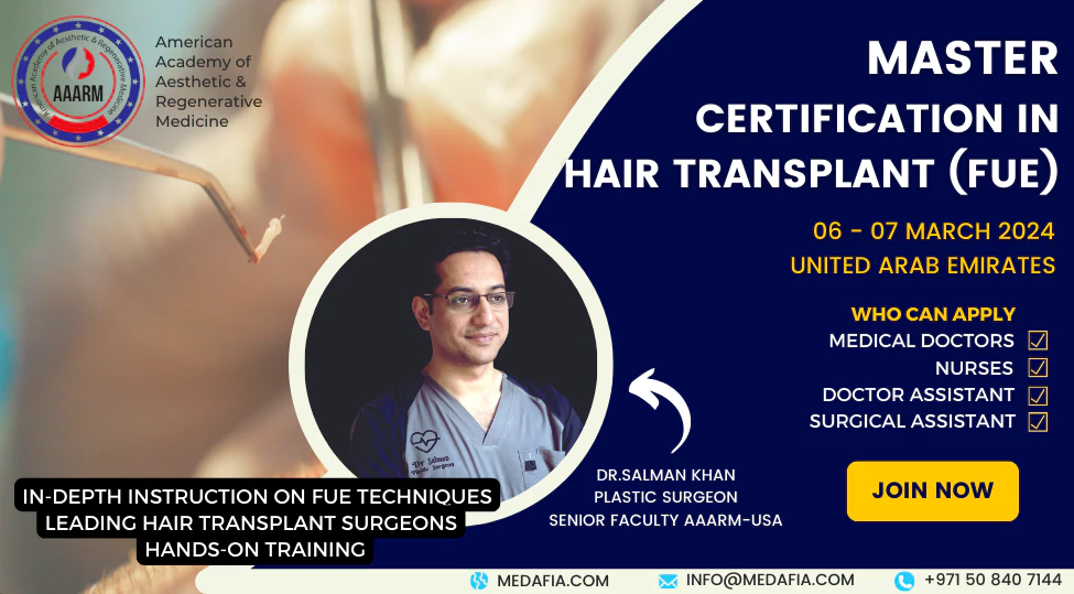 Master Certification in Hair Transplant UAE Banner 2024.webp