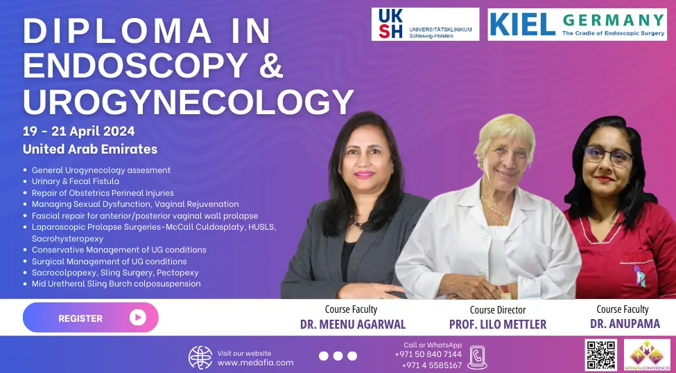 Diploma in Endoscopy & Urogynecology Dubai April 2024 Banner (2)