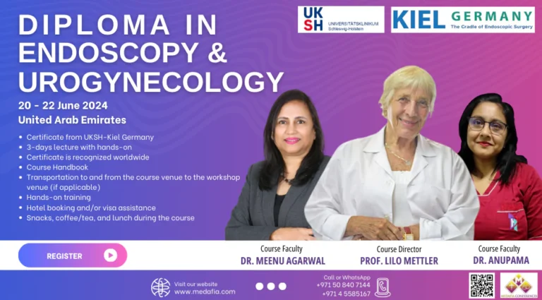 Diploma in Endoscopy & Urogynecology Dubai June 2024 Banner
