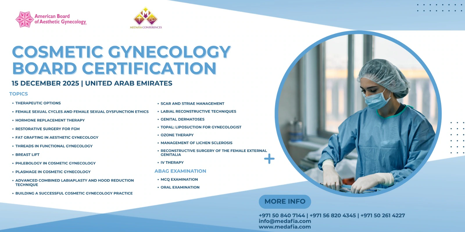 Board Certification in Cosmetic Gynecology - UAE